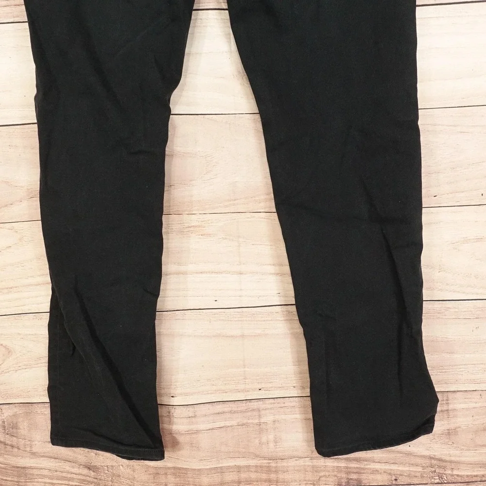 J.CREW 770 Jeans Mens 34x32 Black Dark Wash Regular Tapered Stretch Denim Pants